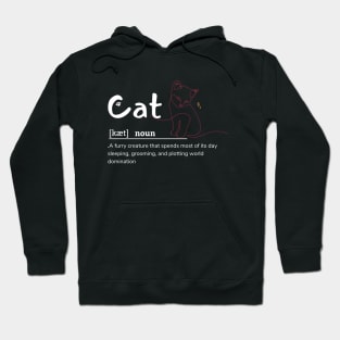 Cat Defined Red Hoodie